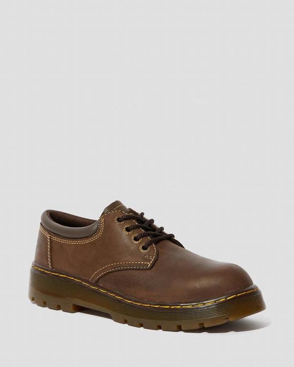 Dr Martens Pánské Pracovní Obuv Bolt Steel Toe Tmavě Hnědé, CZ-085647